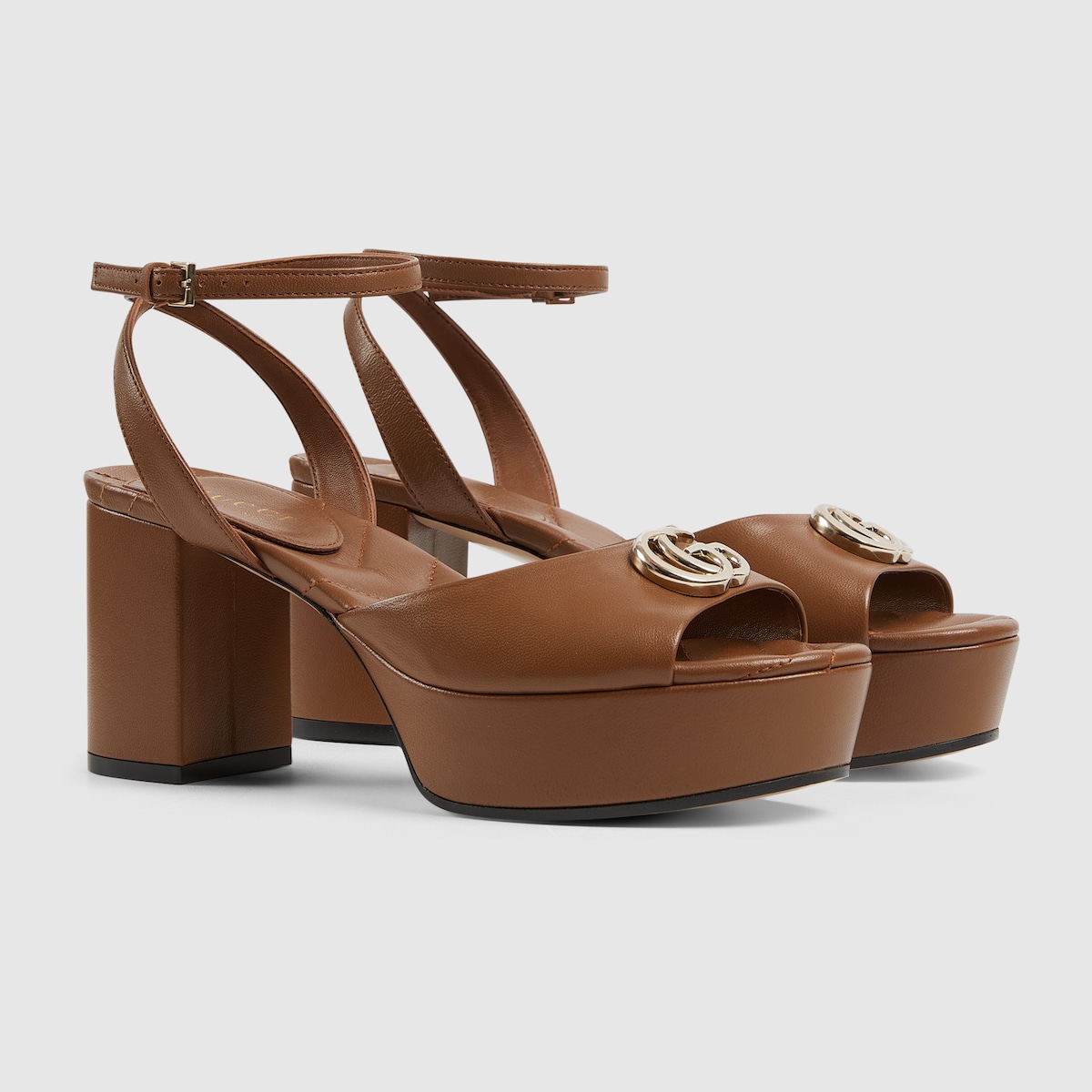 Gucci Women’s platform sandal with Double G - Image 2
